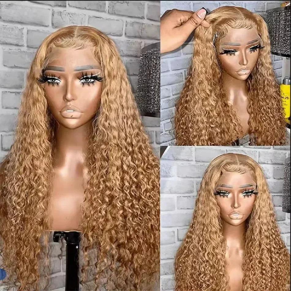 Honey Blonde Lace Front Human Hair Wigs