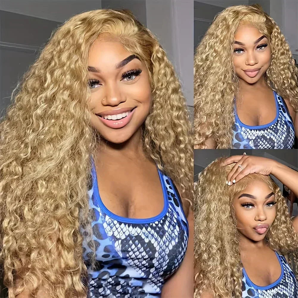Honey Blonde Lace Front Human Hair Wigs